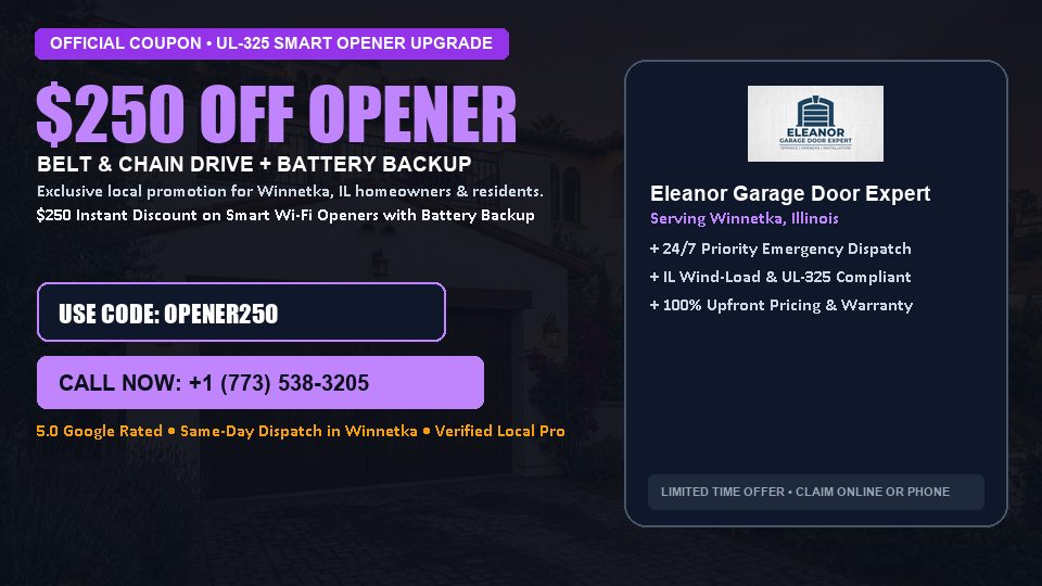 Eleanor Garage Door Expert $250 OFF Premium LiftMaster Opener Installation