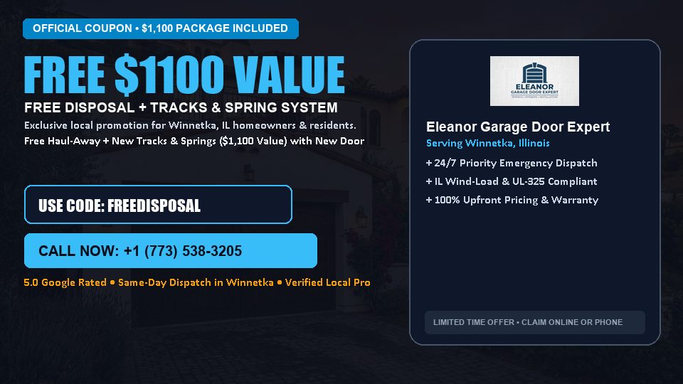 Eleanor Garage Door Expert FREE Haul-Away & Heavy-Duty Tracks with New Door in Winnetka, IL