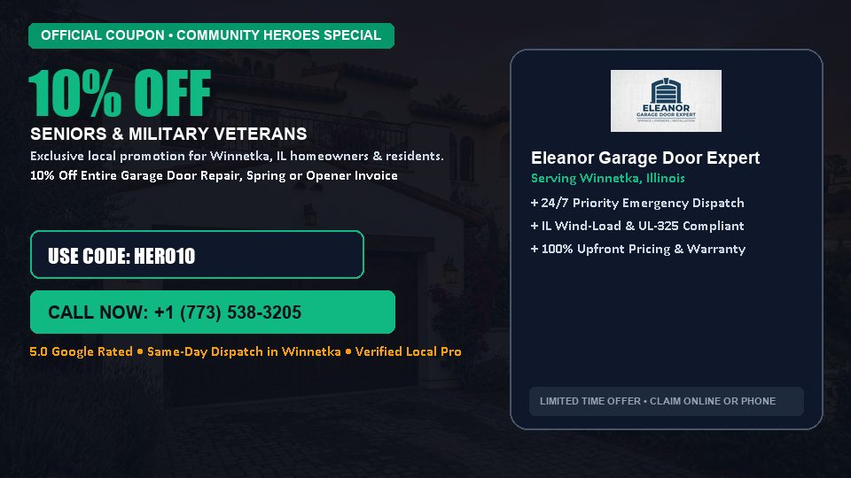 Eleanor Garage Door Expert 10% OFF Seniors & Military Veterans